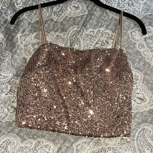 Sparkly crop top